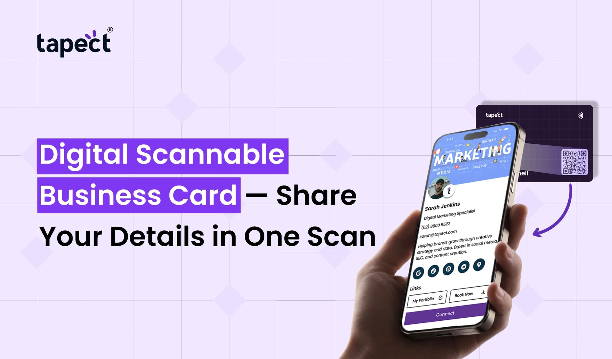 Digital Scannable Business Card — Share Your Details in One Scan