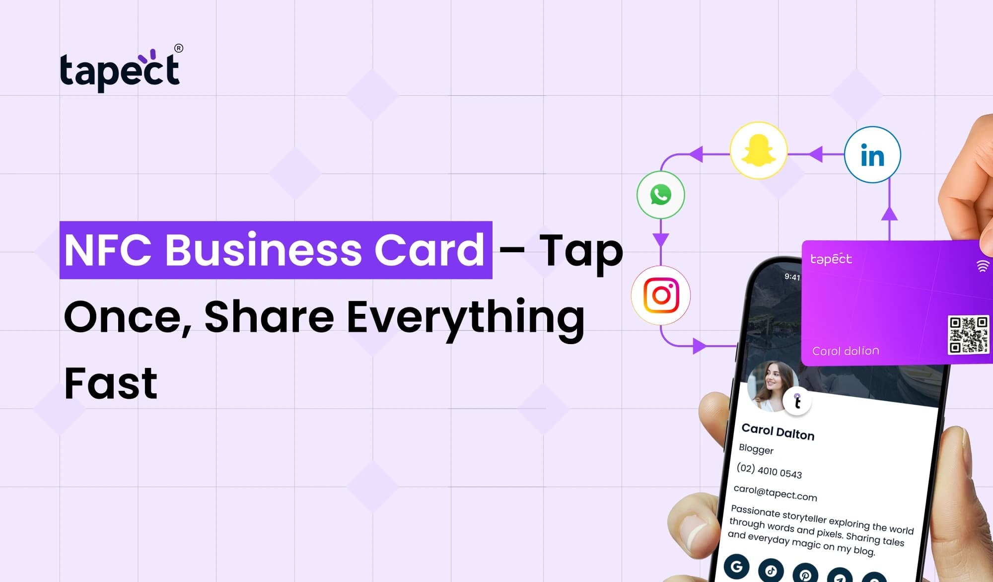 NFC Business Card – Tap Once, Share Everything Fast