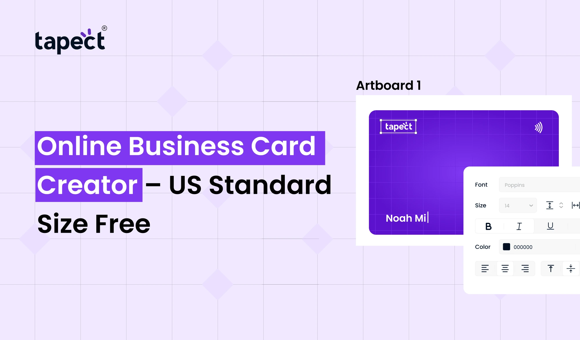 Online Business Card Creator – US Standard Size Free