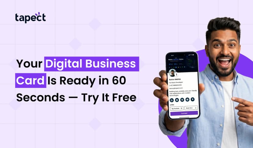 Your Digital Business Card Is Ready in 60 Seconds — Try It Free