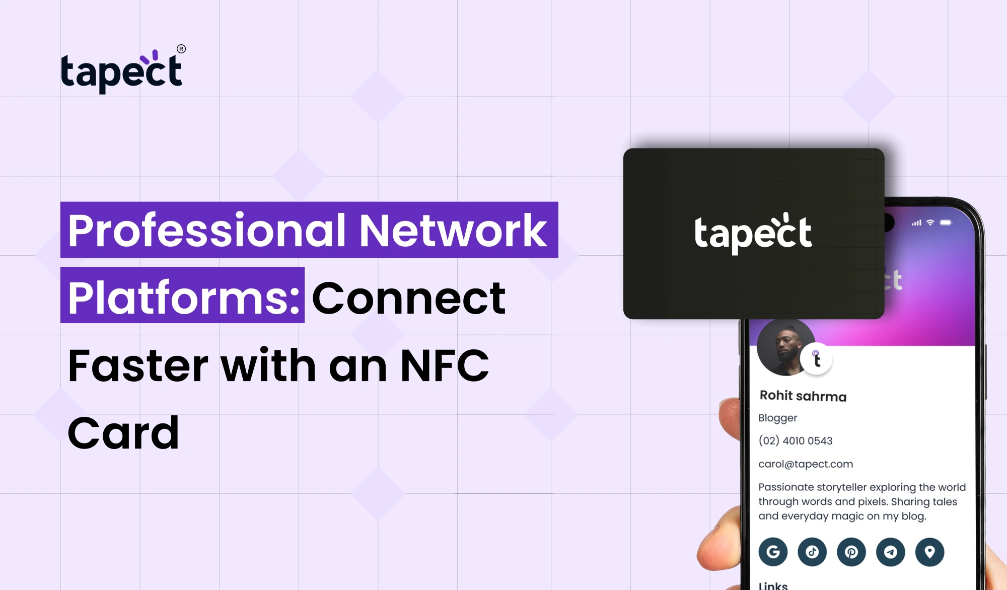 Professional Network Platforms: Connect Faster with an NFC Card